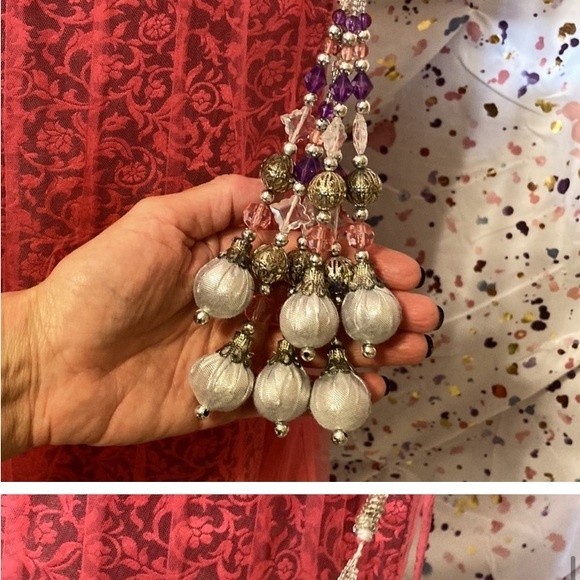 ONE OF A KIND! Triple layered watermelon pink skirt - see below for details - Picture 2 of 8